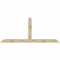 Ekena Millwork Portland Rough Sawn Timber Gable Bracket, Douglas Fir, 108"W x 45"H x 4"D x 6"F, 10/12 Pitch GBW108X45X0406POR00RDF - alternate 1